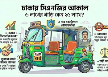 নম্বর প্লেটেই আসল খেলা : ৬ লাখের সিএনজি ২৫ লাখ!