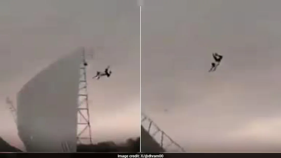 ভারতে ঝড়ে ৫০ ফুট উঁচুতে উড়িয়ে নিয়ে গেল এক ব্যক্তিকে