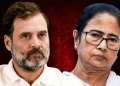 ভোটচুরি, সরকারচুরির পর এবার দলচুরি: মমতার পাশে দাঁড়িয়ে কমিশনকে নিশানা রাহুলের