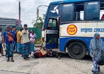 যশোরে বাসের ধাক্কায় ফুফু-ভাতিজা নিহত
