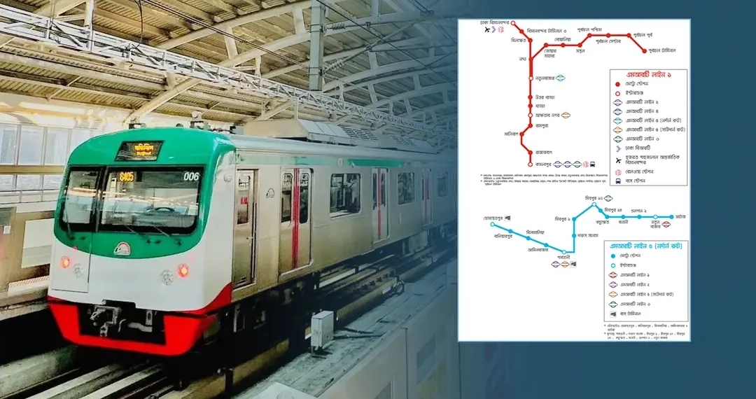 মেট্রোরেলের দুই প্রকল্পে ব্যয় বাড়ল ১ লাখ ১০ হাজার কোটি টাকা