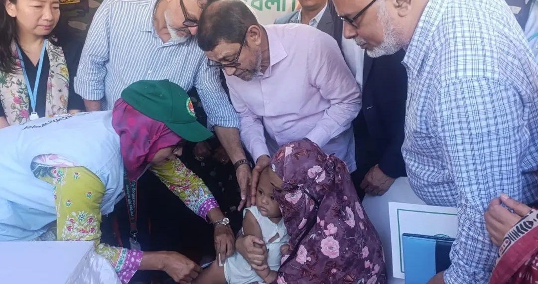 দ্বিতীয় দফায় দেশব্যাপী ৩৪ লাখ শিশুকে হামের টিকাদান শুরু